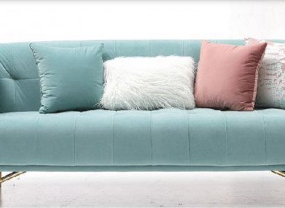 Sofa three-seater 213 x 91 upholstery textile design seat sofas room furniture modern